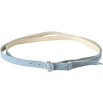 Costume National Blue Skinny Leather Fashion Waist Belt WOMAN BELTS