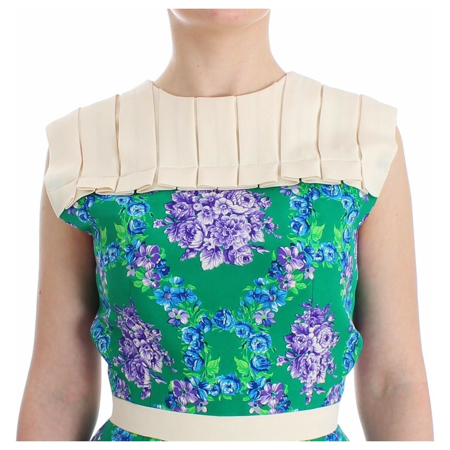 فستان كاتيرينا جاتا الأنيق متعدد الألوان بدون أكمام