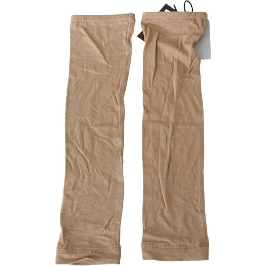 Scervino Street BeigeViscose Women SleevesArm Warmer LB1033