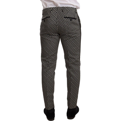 Dolce & Gabbana Black White Check 3 Piece Set MARTINI Suit