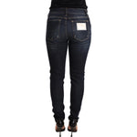 Dolce & Gabbana Blue Wash Slim Skinny Denim Cotton Stretch Jeans