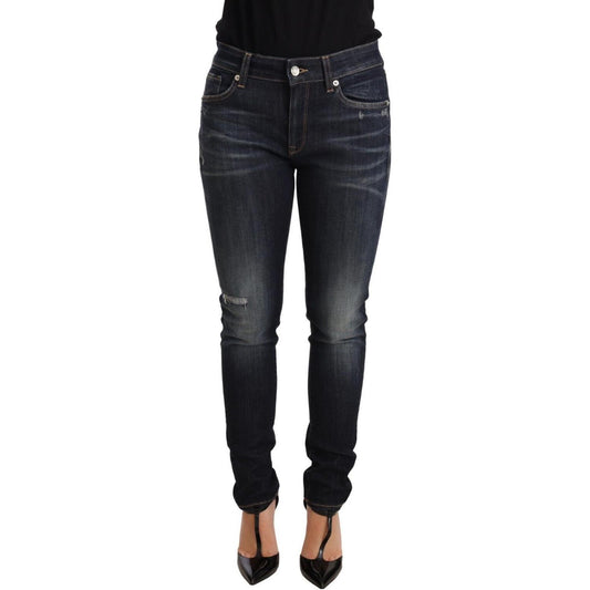 Dolce & Gabbana Blue Wash Slim Skinny Denim Cotton Stretch Jeans