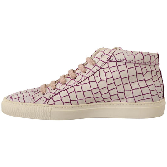 HIDE & JACK White Bordeaux Leather Casual Lace Up Sneakers Shoes MAN SNEAKERS