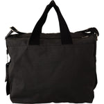Dolce & Gabbana Black Denim Leather Shoulder Strap Messenger Bag WOMAN SHOULDER BAGS