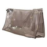 PINKO Black Clear Plastic Transparent Pouch Purse Clutch Bag Clutch Bag