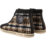 Dolce & Gabbana Beige Brown Wool Cotton High Top Sneakers MV4415-44
