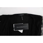 Roccobarocco Black Embellished Jersey Mini Sheath Short Dress Dresses