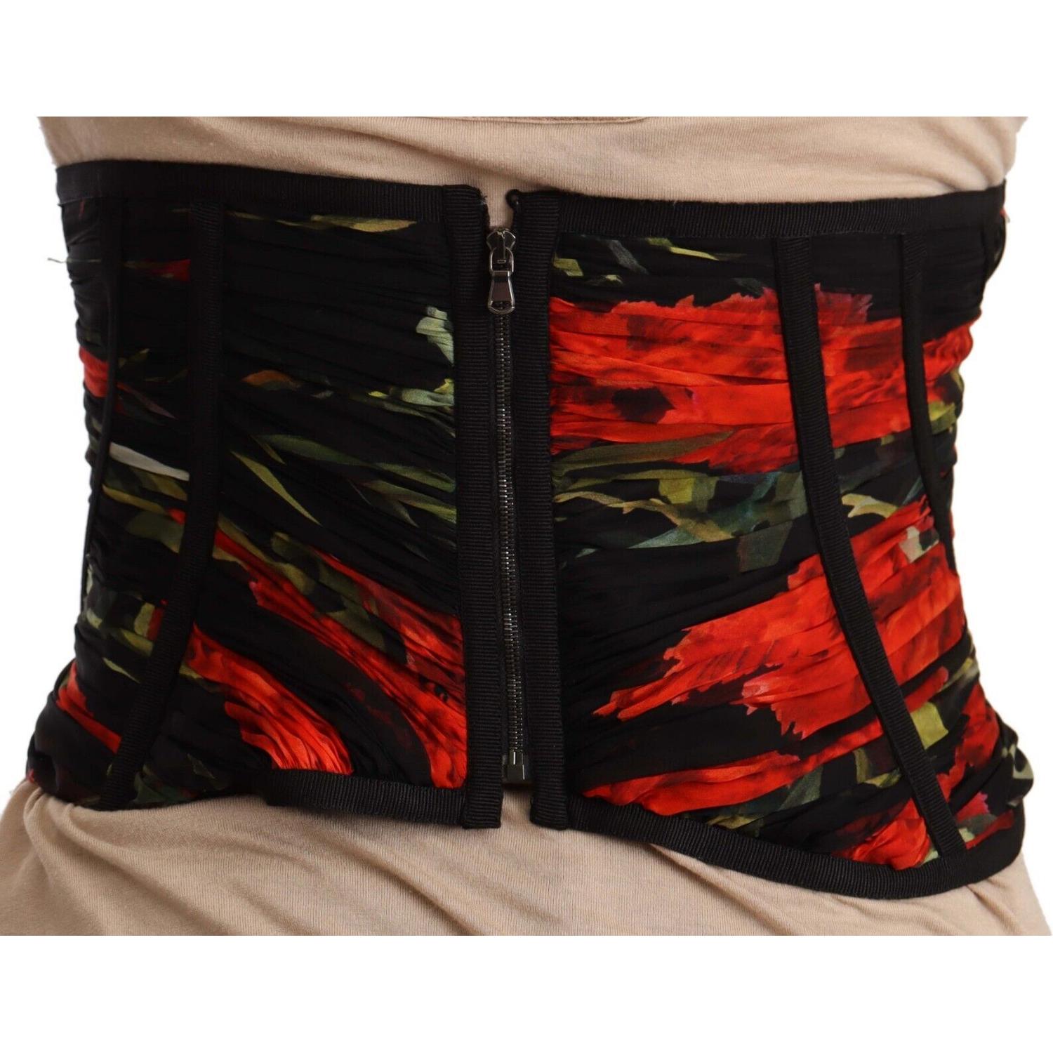 قميص كورسيه أنيق من الحرير الأسود من دولتشي آند غابانا