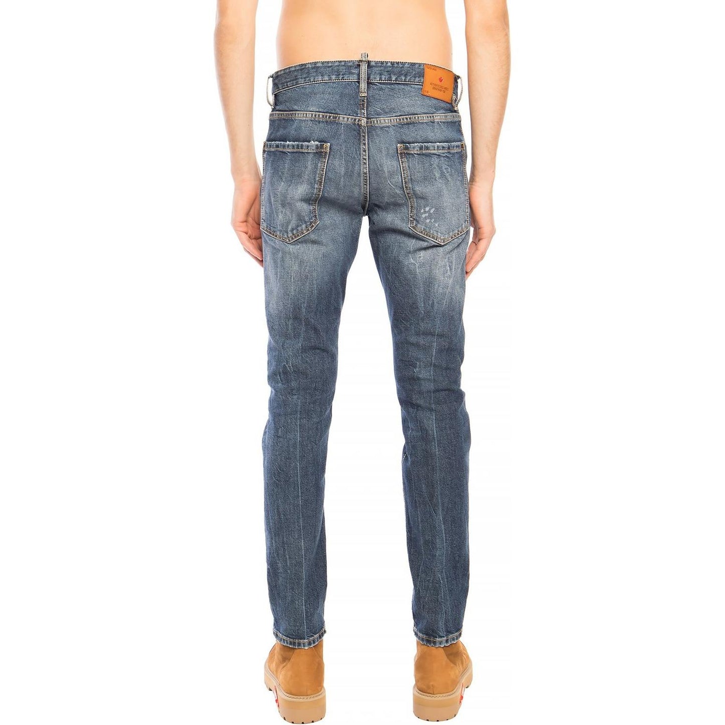 Dsquared² Blue Cotton Men Jeans
