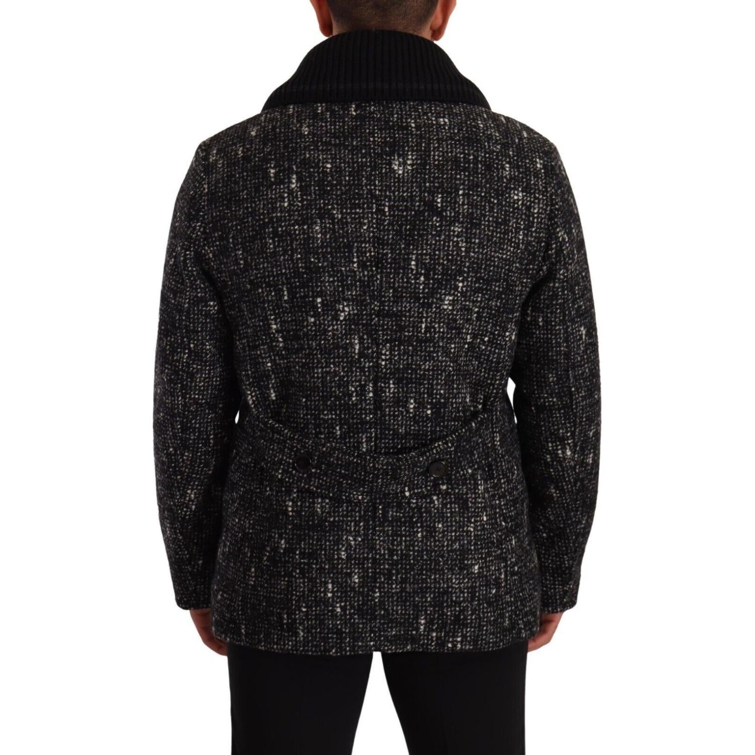 معطف دولتشي آند غابانا الأنيق المصنوع من مزيج الصوف مزدوج الصدر