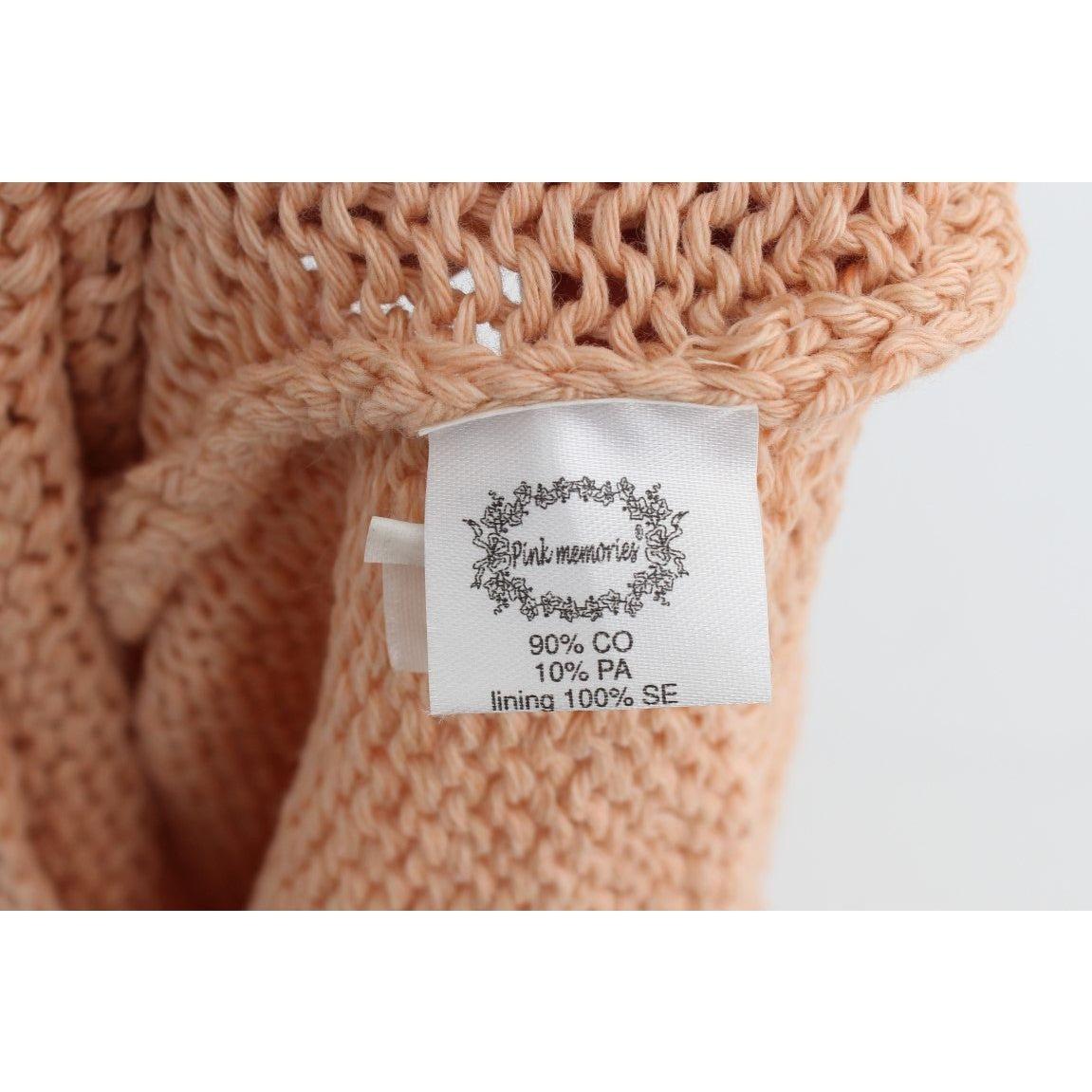 ذكريات وردية - سترة أنيقة بدون أكمام محبوكة باللون الوردي من PINK MEMORIES