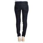 Costume National Blue Cotton Stretch Slim Fit Jeans
