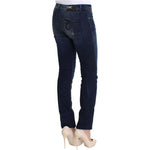 Costume National Blue Wash Cotton Slim Fit Skinny Jeans