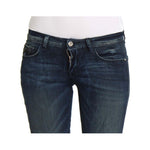 Costume National Blue Wash Cotton Slim Fit Skinny Jeans