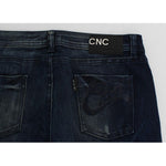 Costume National Blue Wash Cotton Slim Fit Skinny Jeans