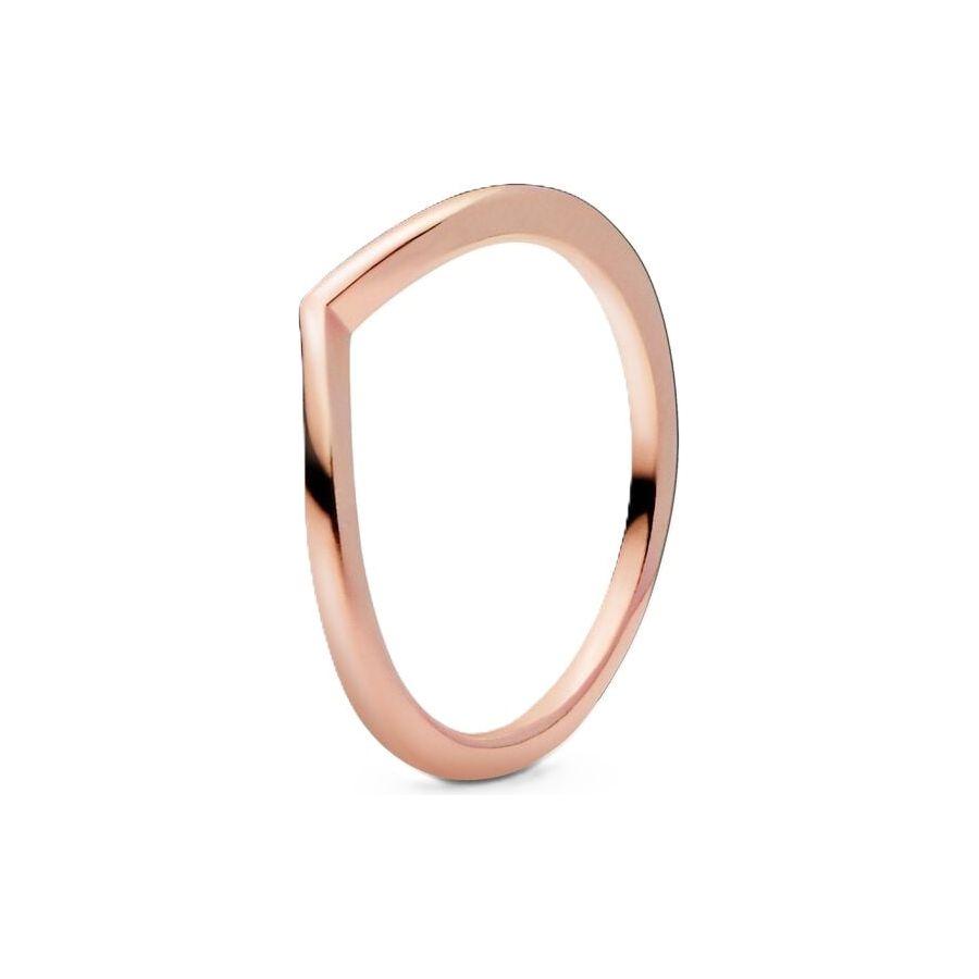 PANDORA JEWELS Mod. WISHBONE 14K ROSE GOLD-PLATED - RING - Size 50