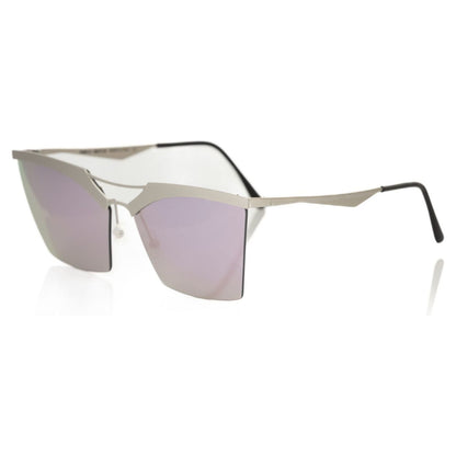 Frankie Morello Silver Metallic Women Sunglasses