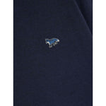 Navy blue Maison Kitsuné MAISON KITSUNE' Sweaters Blue with signature fox logo patch and melange effect.