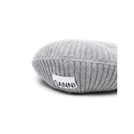 Ganni Ribbed wool hat Scarves Hats & Gloves