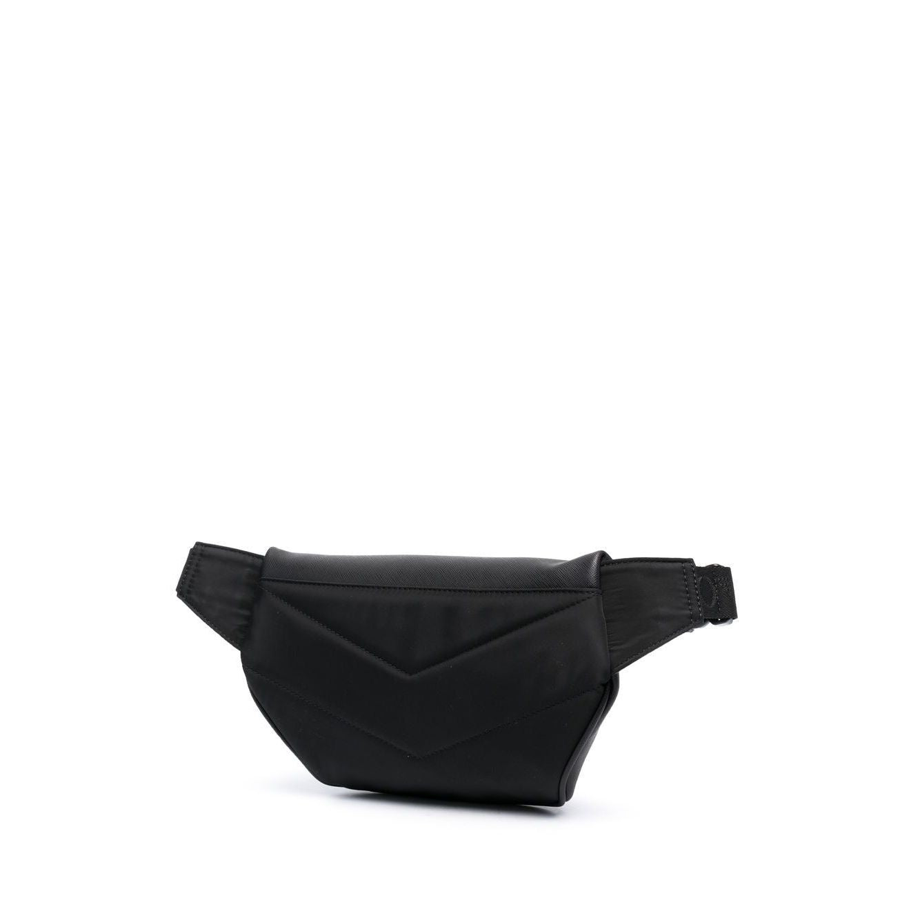 Front view with bag zipped and handles upright.