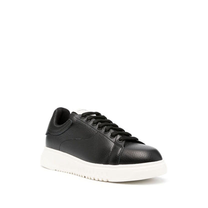 Emporio Armani tumbled leather sneakers Sneakers