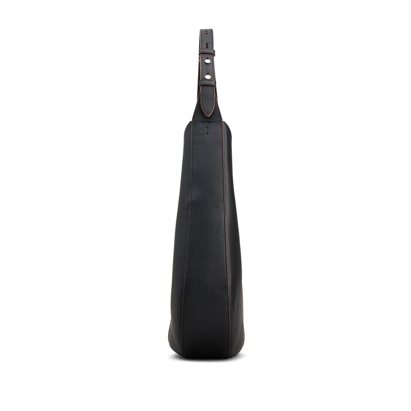 Front view with bag zipped and handles upright.