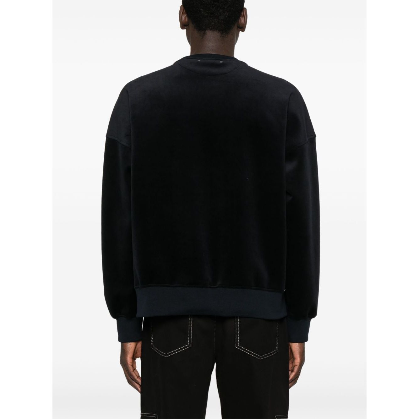 Golden Goose crew neck sweatshirt with embroidered lettering Topwear