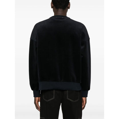 Golden Goose crew neck sweatshirt with embroidered lettering Topwear