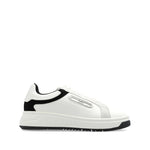 EMPORIO ARMANI EXCLUSIVE Emporio Armani Leather sneakers with suede details and eagle plaque