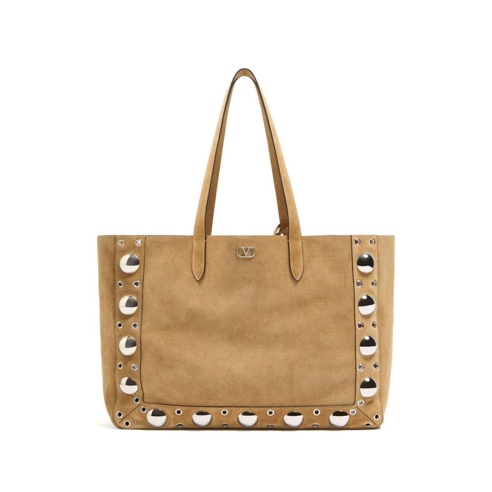 Valentino Garavani Nellcôte Suede Large Shopping Bag YB0D58SVIRDX-P25