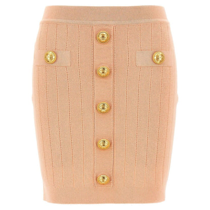 Balmain knitted mini skirt