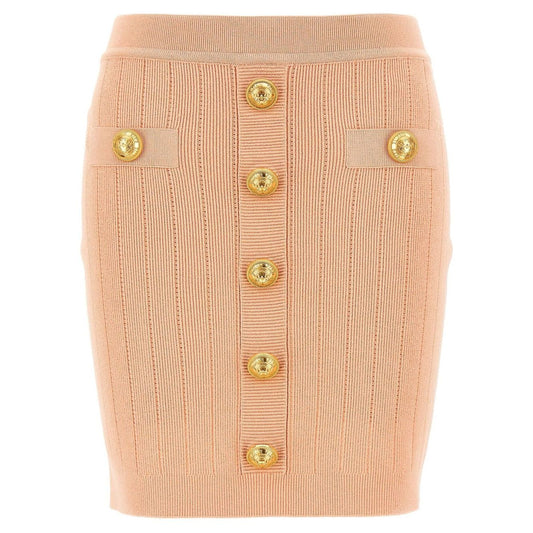 Balmain knitted mini skirt
