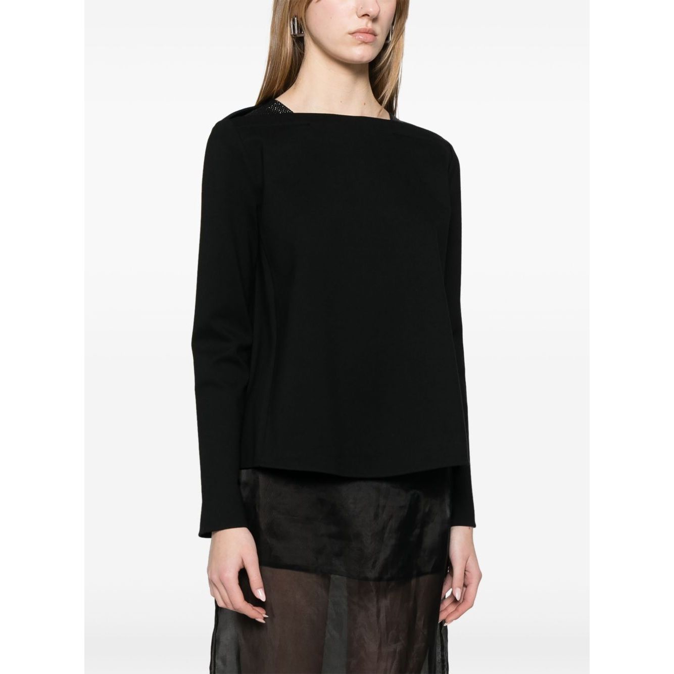 Emporio Armani crystal-embellished sweatshirt