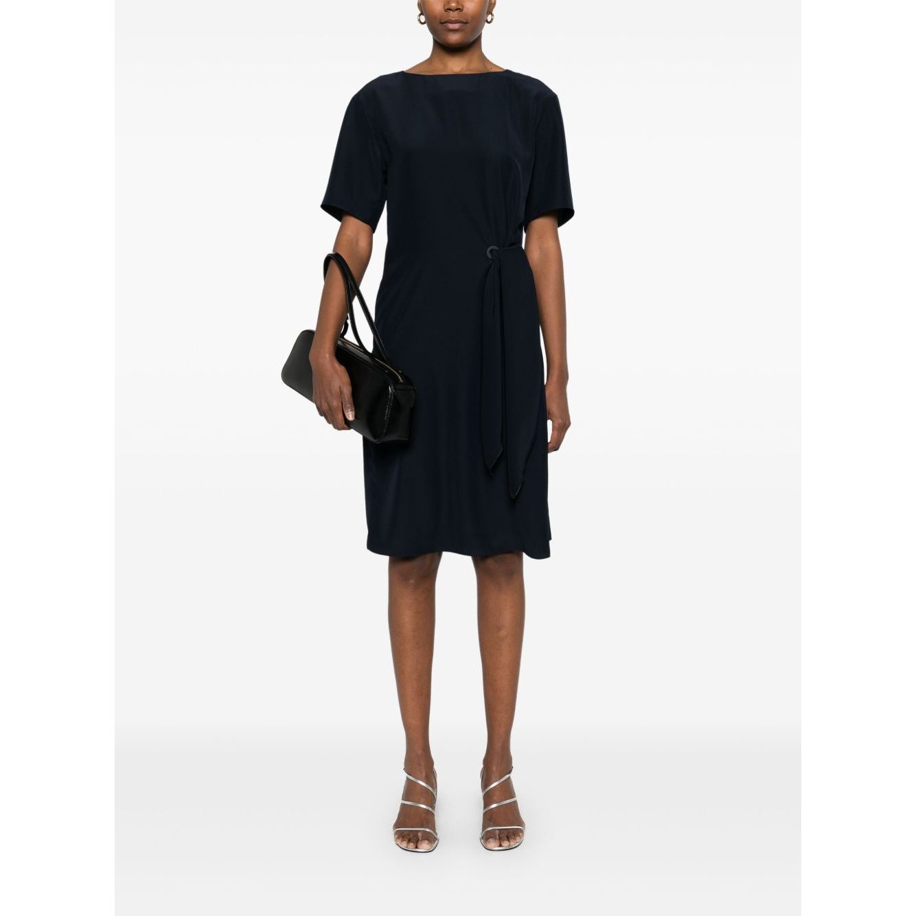 Emporio Armani Short dress with side knot Dresses
