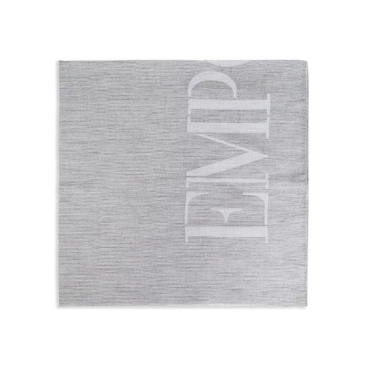 Emporio Armani Logo cotton blend scarf Scarves Hats & Gloves