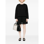 Emporio Armani Double jersey sweatshirt with logo embroidery Topwear