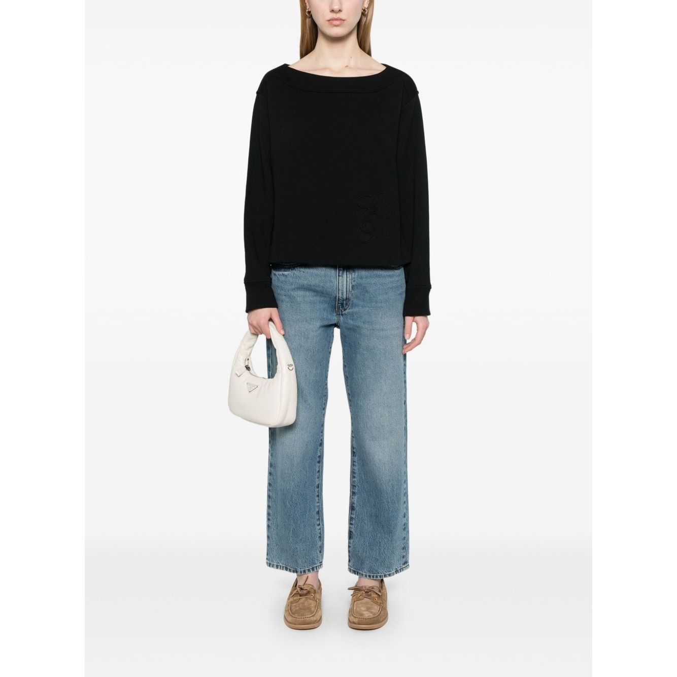 Emporio Armani logo embossed sweatshirt Topwear