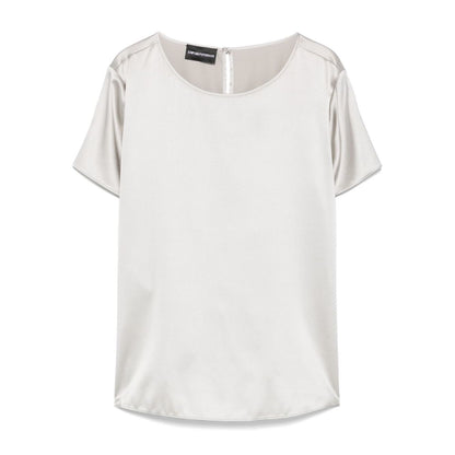 Emporio Armani crewneck silk top