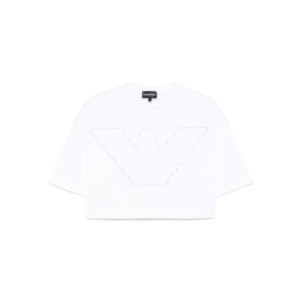 Emporio Armani crewneck crop top Topwear