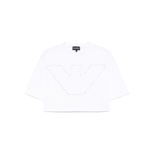 Emporio Armani crewneck crop top Topwear
