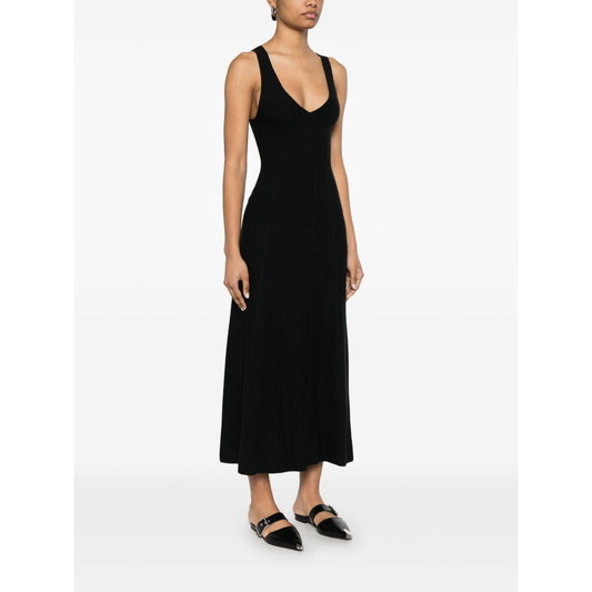 Emporio Armani Seamless, links-stitch knit long dress Dresses