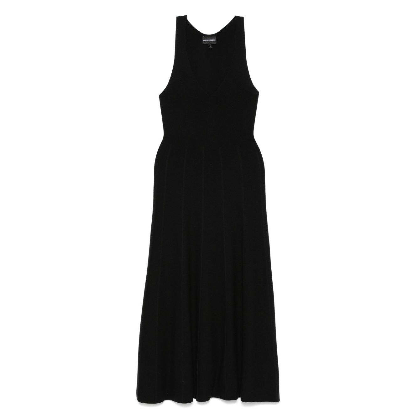 Emporio Armani Seamless, links-stitch knit long dress Dresses