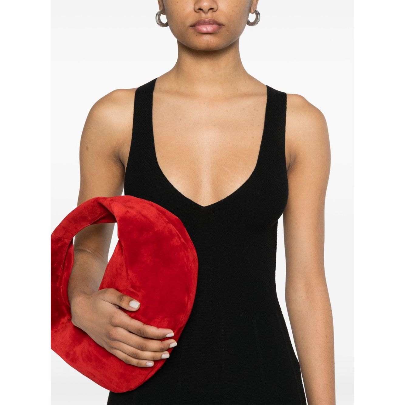 Emporio Armani Seamless, links-stitch knit long dress Dresses