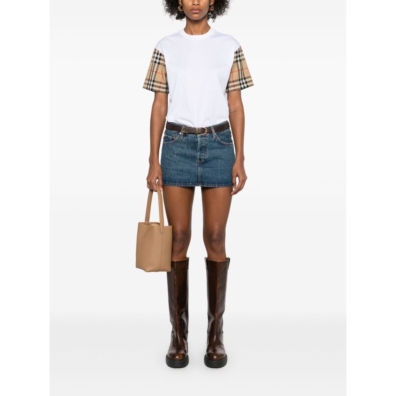 Burberry Vintage Check-sleeve T-shirt Topwear