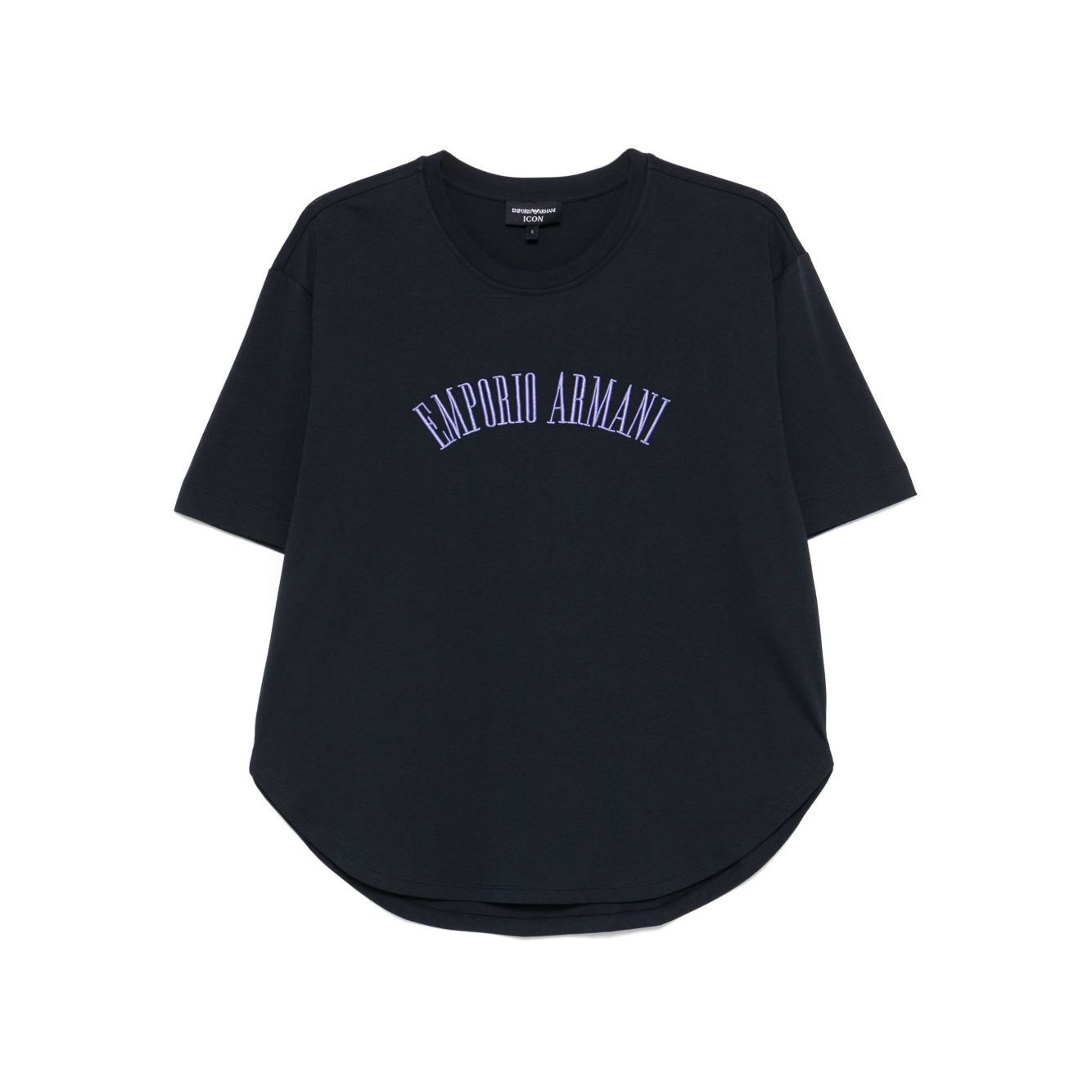 Emporio Armani logo embroidered T-shirt Topwear