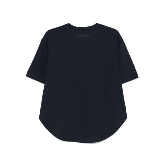 Emporio Armani logo embroidered T-shirt Topwear