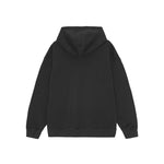 GANNI Sweaters Grey black organic cotton hoodie with cherries, classic hood, drop shoulder, and long sleeves.