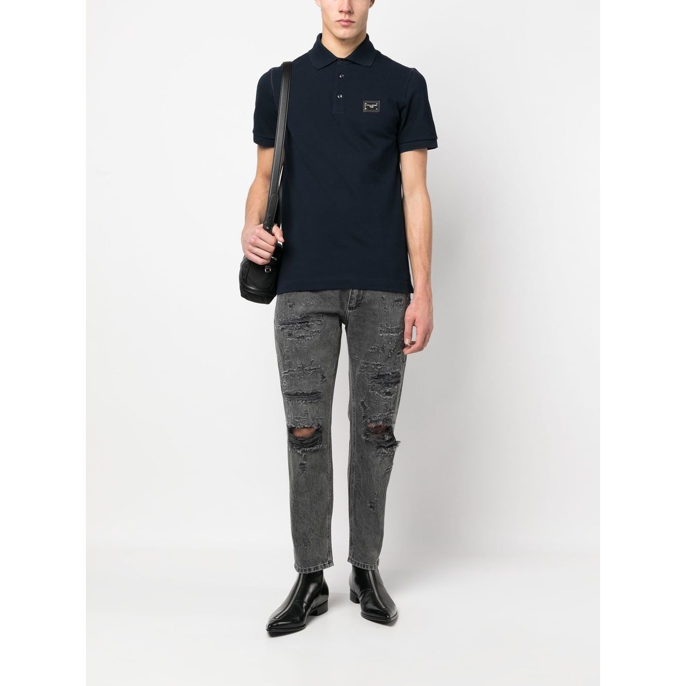 Dolce & Gabbana Logo cotton polo shirt Topwear