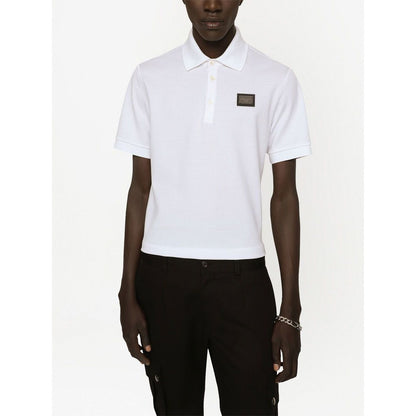 Dolce & Gabbana Logo cotton polo shirt Topwear