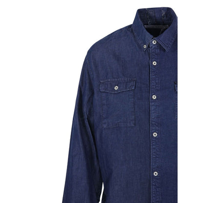 E.L.V. DENIM Shirts Blue